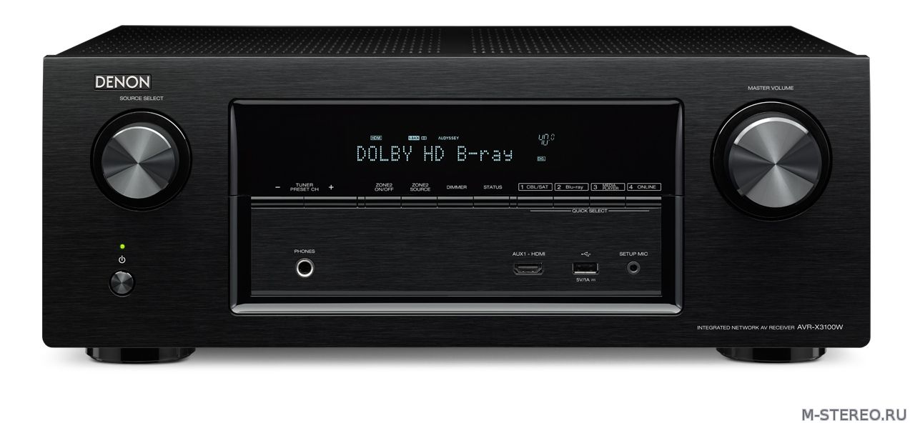 AV-ресиверы | Обзор сетевого ресивера Denon AVR-X3100W